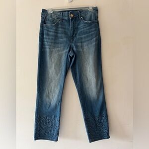 White House Black Market The Slim Crop Cutout Bottom Detail 4 Short Curvy Jeans